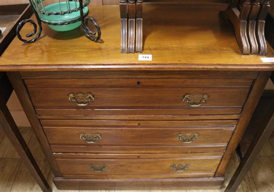 A Victorian chest of drawers, W.92cm